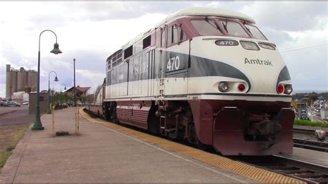 Amtrak 470 Leads Amtrak Cascades Youtube