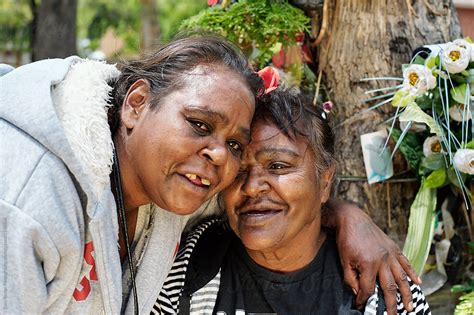 Aboriginal Mother With Her Adult Daughter By Gary Radler Photography
