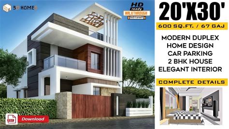 3d Home Design 20x30 House Plans 2 Bhk Home Plan 20x30 West