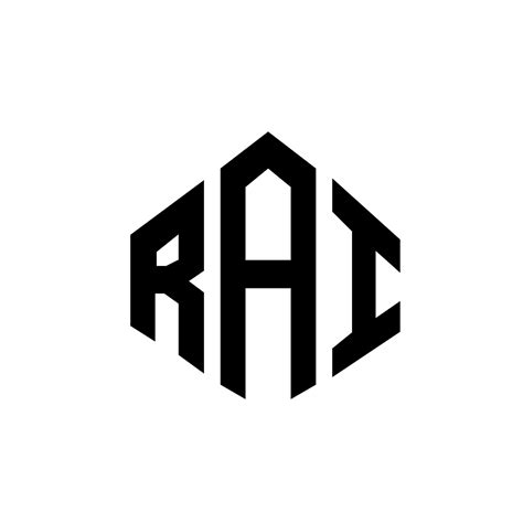 Diseño De Logotipo De Letra Rai Con Forma De Polígono Diseño De