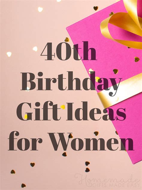 If she's not one to make a fuss over birthday presents, the least you could get her is a gorgeous arrangement of her favorite flowers. Fabulous 40th Birthday Ideas | Party & Gift Ideas For Men ...