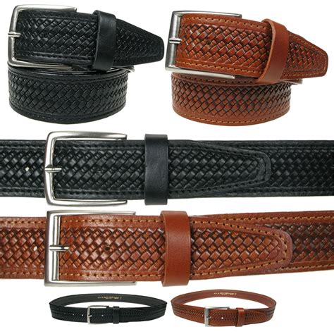 40mm Mens High Quality Patterned Real Leather Italian Belt Made In