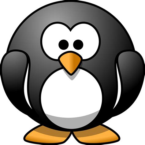 Clipart - Cartoon penguin