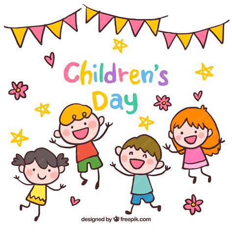 Premium Vector Happy Childrens Day Illustration