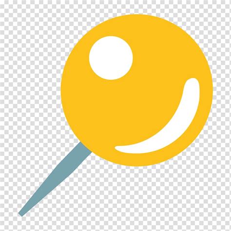 Yellow And Gray Lollipop Illustration Symbol Drawing Pin Emoji