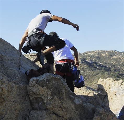 Rock Climbing In Eagles Peak Area San Diego County