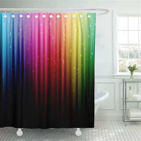 Pknmt Colorful Bright Abstract Rainbow Colors Lights Vibrant Polyester