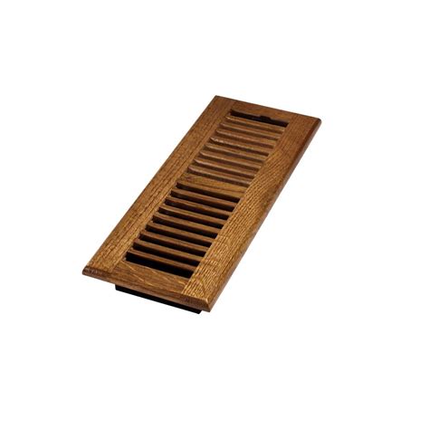 Hickory wood floor vent is designed to lay flat with the surface of the wood flooring, provides two way diffusion and is the preferred style for sand and finish hardwood. 4 in. x 12 in. Oak Wood Louvered Floor Register Medium ...