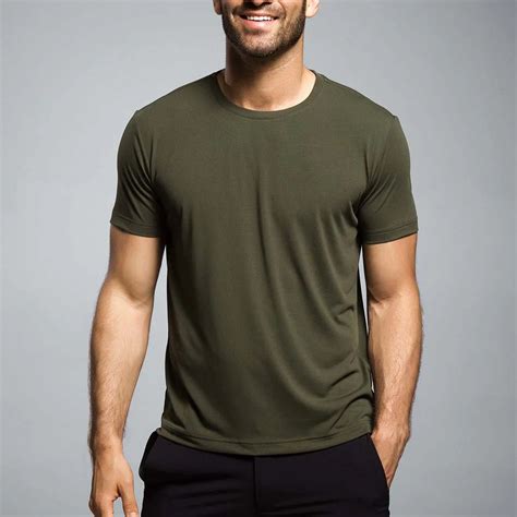2018 New Products 95 Cotton 5 Spandex Mens Fitness Plain T Shirts In