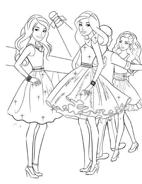 Pretty Coloring Pages For Girls 101 Coloring Barbie Coloring Pages