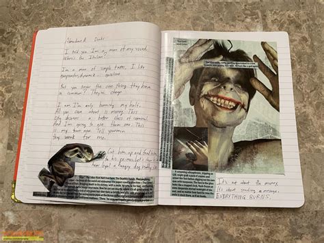 The Dark Knight Heath Ledgers Joker Diary Replica Prod Material