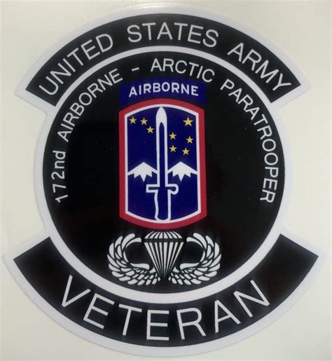 172nd Infantry Brigade Airborne Arctic Paratrooper Veteran