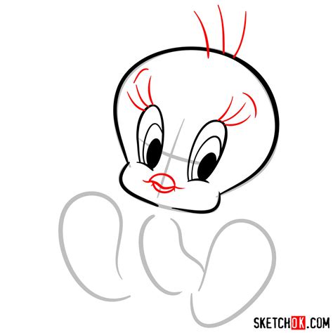 How To Draw Tweety Bird Sketchok Easy Drawing Guides