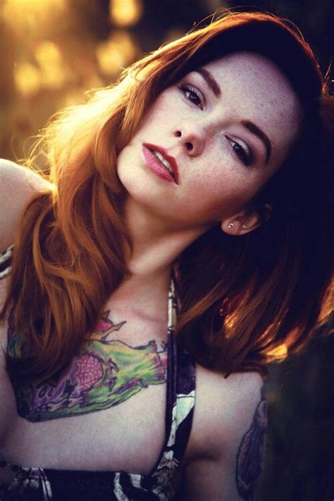 Hattie Watson Sun Girl Tattoos Fire Hair Beautiful Redhead
