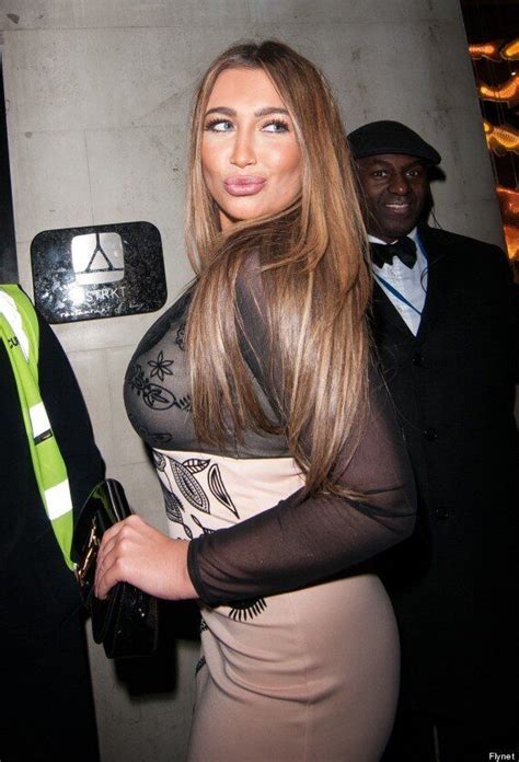 Lauren Goodger Shows Off Her New Boobs In Sheer Dress On Night Out In