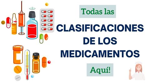 Clasificación de los MEDICAMENTOS seguridadysalud YouTube