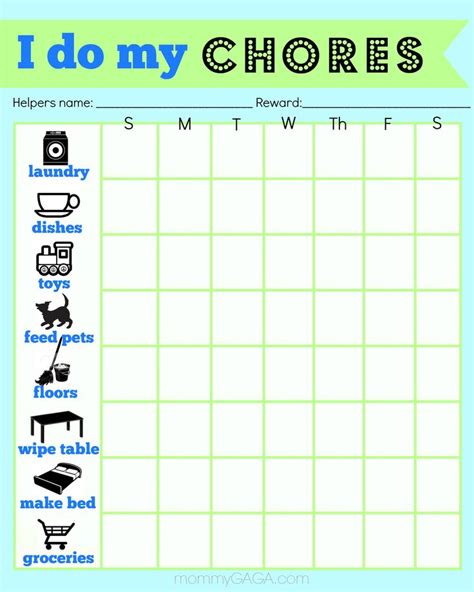 10 Chores For Preschoolers A Printable Chore Chart Chores For Kids Fun Printables For Kids