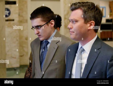 Michael Bever Left Is Led From A Courtroom Following Jury Selection In His Trial In Tulsa