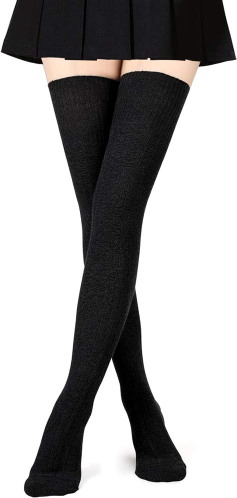Boot High Knee The Over Cotton Women For Socks High Thigh Stockings Warmers Leg Knit Long Extra