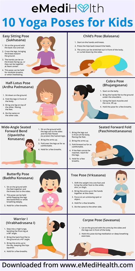 Yoga For Kids 10 Easy Yoga Poses And Their Health Benefits