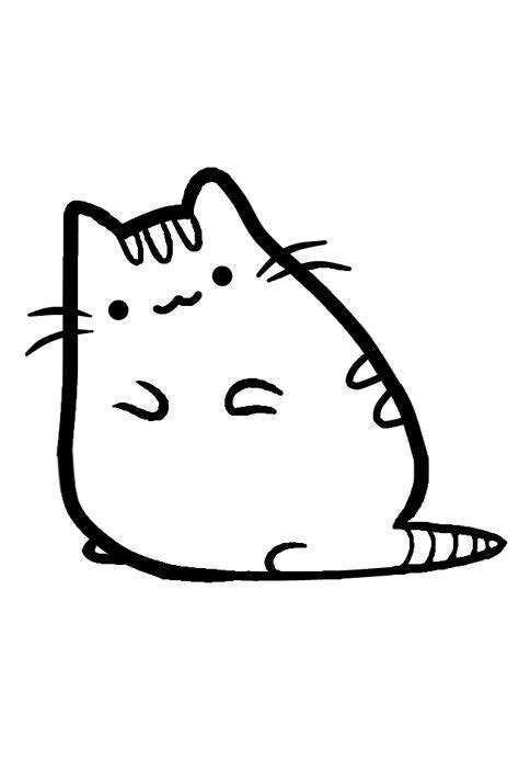 Pusheen Clipart Black And White 10 Free Cliparts Download Images On