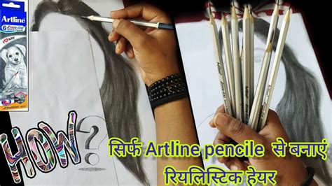 How To Draw Realistichair With Artline Pencilestep To Step Hair