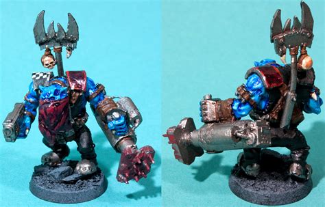 Blue Orks Warhammer 40000 Nob Red Unit Gallery Dakkadakka