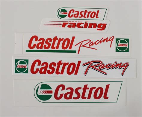 Castrol Stickers 4 Pack Castrol Racing