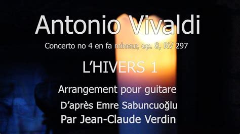 antonio vivaldi les quatre saisons 1er mouvement guitare solo youtube