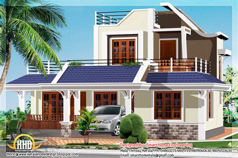 There are also groups which build a house for under 50 lakh. Kerala style house elevation - 1600 sq.ft. | Architecture ...