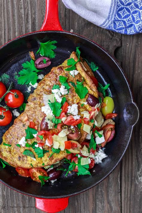 Cailan's omelette recipe looks deceptively easy, with its three ingredients and few steps. Loaded Mediterranean Omelette Recipe | The Mediterranean Dish