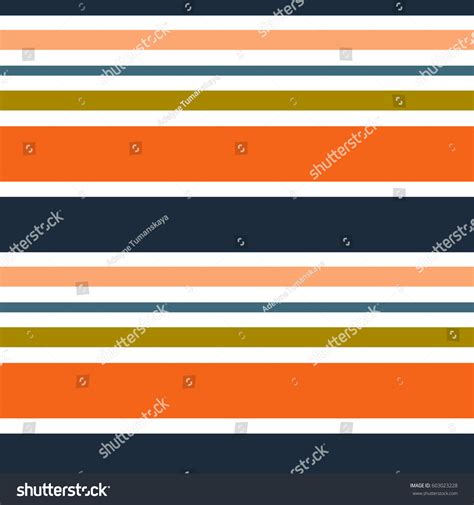 Abstract Vector Striped Seamless Pattern Colored Stock Vector Royalty