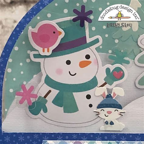 Doodlebug Design Inc Blog Winter Wonderland Snow Globe Card With Kathy