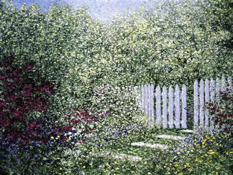 Garden Gate Painting By Patrick Antonelle Artmajeur