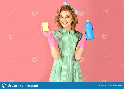 Cleanup Cleaning Services Wife Gender Stock Photo Image Of