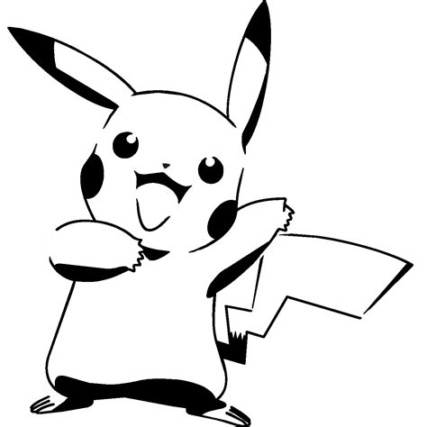 Pikachu Clipart Monochrome Pikachu Monochrome Transparent Free For