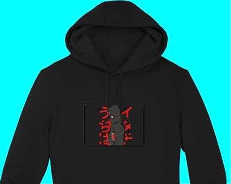 Anime Embroidered Hoodie Etsy