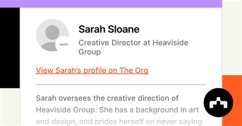 Sarah Sloane Creative Director At Heaviside Group The Org
