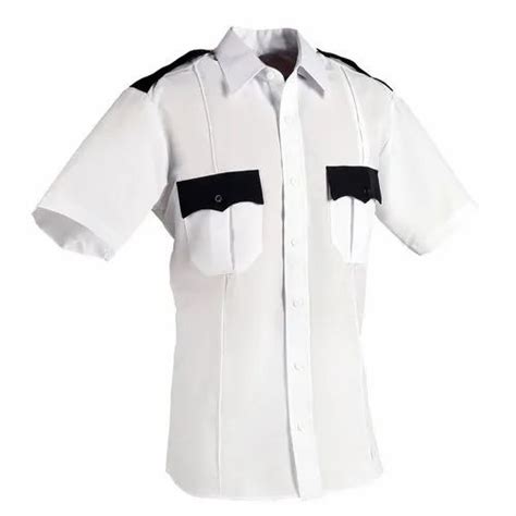 Cotton White Mens Half Sleeve Security Guard Shirt At Rs 350piece In Delhi