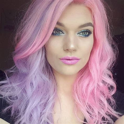 Cotton Candy Hair Pastel Mermaid Hair Two Tone Pink Purple