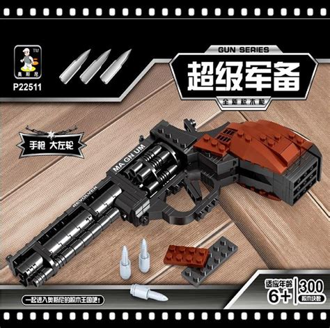 Brick Gun Toy Magnum Revolver Pistol The Brick Armory