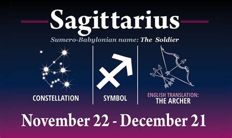 Sagittarius Zodiac And Star Sign Dates Symbols And Meaning For