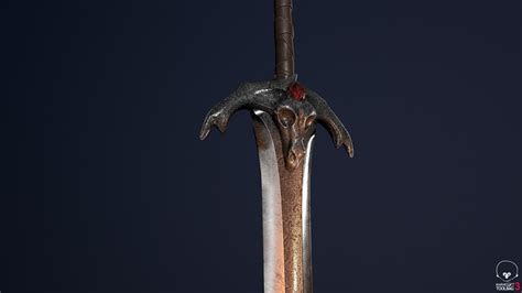 Sword 3d Model Medieval Realtime Cgtrader