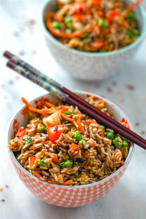 Mix well, cover with a lid and. Quick Vegetable Fried Brown Rice Recipe | We are not Martha