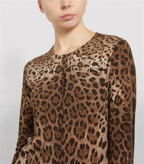 Dolce Gabbana Leopard Print Cardigan Harrods Us