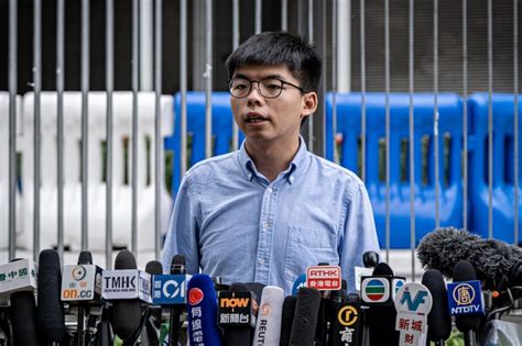 hong kong activist joshua wong jailed for 3 months over doxxing police officer involved in sai