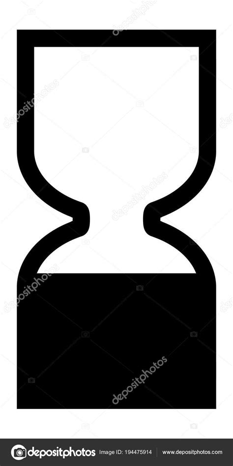 Cosmetics Products Best End Date Bbe Symbol Black Hourglass Icon Stock