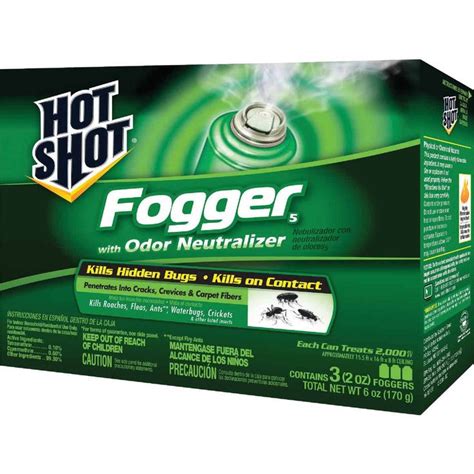 Hot Shot 2 Oz Indoor Insect Fogger With Odor Neutralizer 3 Pack Do
