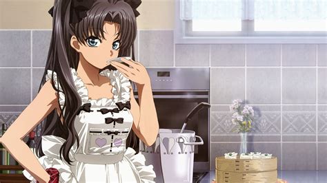Wallpaper Anime Fate Series Tohsaka Rin Person Clothing Apron