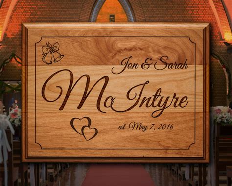 Wedding Plaque Recipe For A Happy Marriage Or Name Plaque Etsy